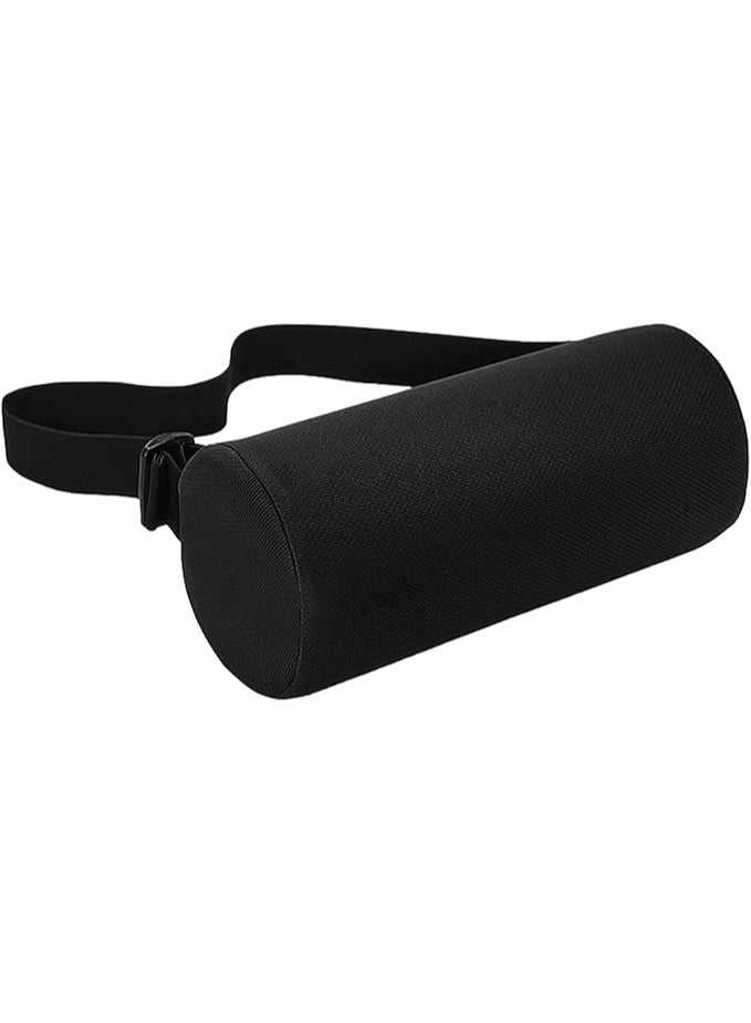 وسادة دعم ظهر إسفنج ذاكرة – وسادة مريحة لدعم أسفل الظهر للكرسي، العربية، السفر والعمل مع غطاء قابل للتنفس - Image 1